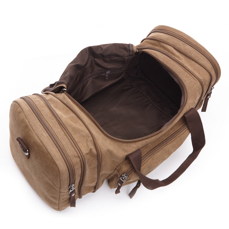 Canvas Travel Bag - Vintage Travel Tote