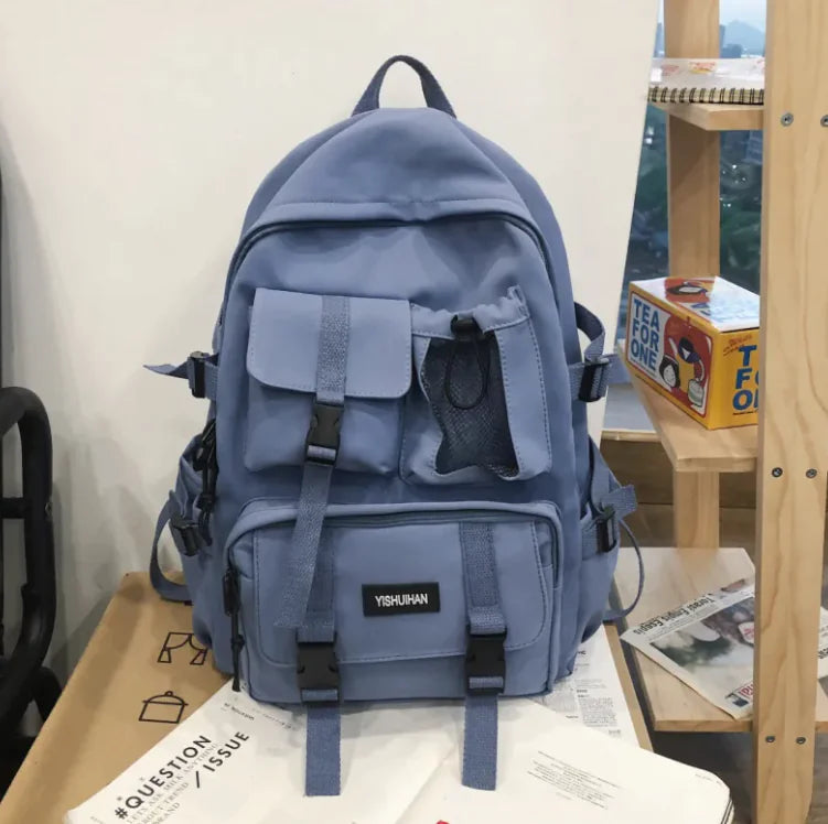 Nylon Travel Backpack with Pendant