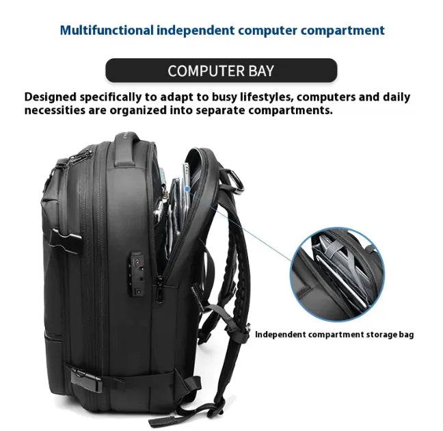 Anti-Theft Laptop Travel Backpack