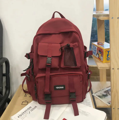 Nylon Travel Backpack with Pendant
