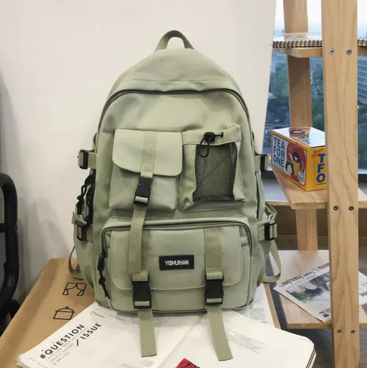 Nylon Travel Backpack with Pendant