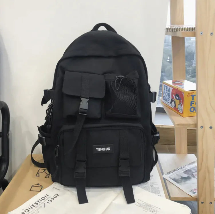 Nylon Travel Backpack with Pendant