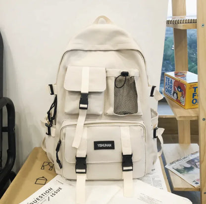 Nylon Travel Backpack with Pendant